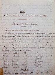 ACTA 1R CONGRES FEDERAL S XIX 
BIBLIOTECA ARUS