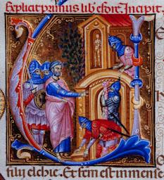 MINIATURA BIBLIA DALMAU DE MUR MUSEU SALES CAPITULARS