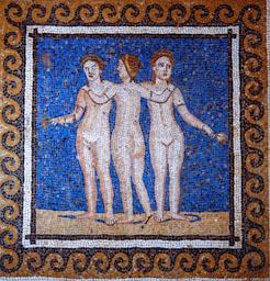 MOSAIC DE LES TRES GRACIES 
M A B