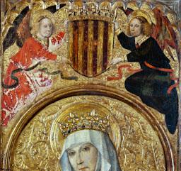 RETAULE DEL CONESTABLE S XV PINTURA AL TREMP SOBRE FUSTA GOTIC 
CAPELLA SANTA AGATA