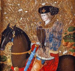 TAULA CAVALLER AMB FALCO S XV PROC ESGL ST JULIA D´ASPA 
MUSEU DIOCESA