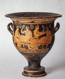 CRÀTERA GREGA EMPURIES FIGURES ROGES 
MUSEU D´EMPURIES