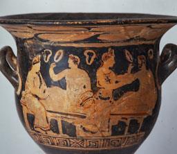 CRÀTERA GREGA EMPURIES FIGURES ROGES 
MUSEU D´EMPURIES