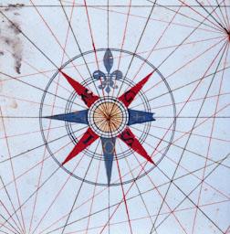 ATLES DE MESSINA S XVI MMB MMB 3233 DETALL ROSA DELS VENTS 
M M B