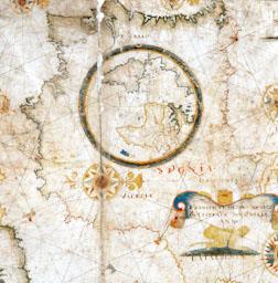 CARTA NAUTICA MEDITERRANIA MMB 10257 ATLES MARSELLA PENINSULA IBÈRICA AMB DETALL CENTRAL MAPAMUNDI 
M M B