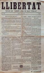 DIARI -LLIBERTAT- Nº 1
M A S M M