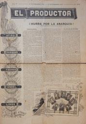 -EL PRODUCTOR-1887
-HURRA POR LA ANARQUIA-
I M H