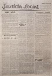 -LA JUSTICIA SOCIAL-
SETMANARI SOCIALISTA 
I M H