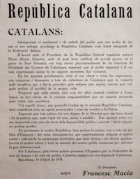 BAN PROCLAMACIÓ REPUBLICA CATALANA 
14 ABRIL 1931 
I M H 
