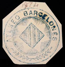 SEGELL -ATENEU BARCELONES- 1874 
I M H