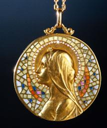 MEDALLA AMB MARE DE DEU LLUIS NASRIERA 
C P