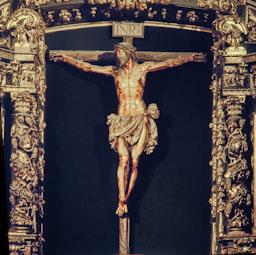 CRIST DE L`AGONIA S XVII 
ESGLESIA DE SANT PERE DE ARIZNOA