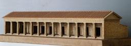 MAQUETA DE STOA GREGA D´EMPURIES 
M A C