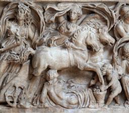 SARCOFEG ROMÀ -RAPTE PROSERPINA-
PROCEDENT DE SANTA POLA (ELX) 
M A C