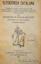 -ELOQUENCIA CATALANA-
BIBLIOTECA ROSA SENSAT