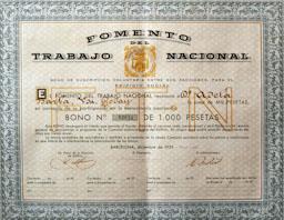 BONO CONSTRUCCIÓ 
FOMENT DEL TREBALL NACIONAL