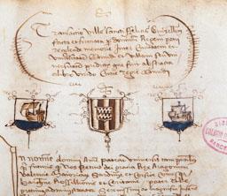 -LLIBRE PRIVILEGIS DE GIRONA-DETALL 
BIBLIOTECA COL LEGI ADVOCATS