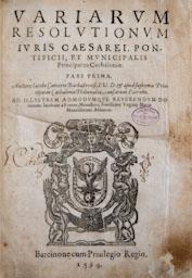 -VARIARUM RESOL -
BIBLIOTECA COL LEGI ADVOCATS