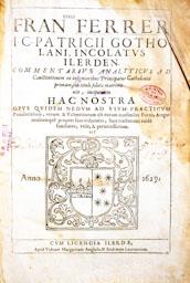 -COMENTARIUS -
BIBLIOTECA COL LEGI ADVOCATS