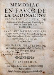 -MEMORIAL ORDINACIONS-CONSELL DE CENT 
BIBLIOTECA COL LEGI ADVOCATS