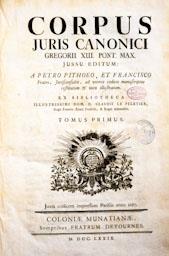 -CORPUS JURI CANONICI- 1779 
BIBLIOTECA COL LEGI ADVOCATS