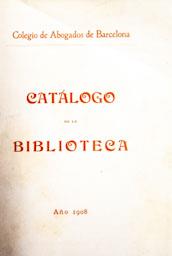 CATÀLEG BIBLIOTECA 
BIBLIOTECA COL LEGI ADVOCATS