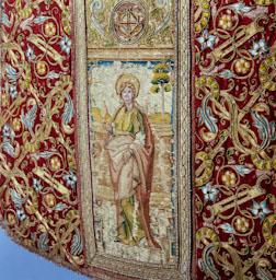 CASULLA GENERALITAT S XVI PROC CAPELLA DE SANT JORDI 
MUSEU DE LA INDUMENTARIA
