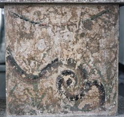 ARA ROMANA AMB PINTURA MURAL PERISTIL CASA 2B EMPURIES 
MUSEU D´EMPURIES