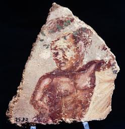 CAP DE JOVE PINTURA EMPURIES 
MUSEU ARQUEOLÒGIC DE CATALUNYA