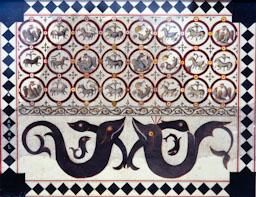 DIBUIX MOSAIC MEDIEVAL RIPOLL 
MONESTIR DE RIPOLL (DONACIÓ ROGENT)