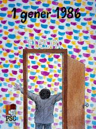 CARTELL ENTRADA A EUROPA 1986 EDITAT PER P S C 
C P
