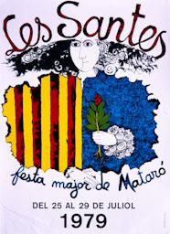CARTELL FESTA MAJOR MATARO 79 LES SANTES 
C P