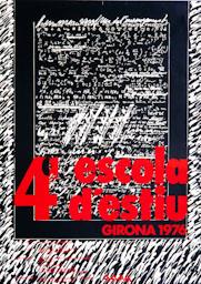 4ª ESCOLA D`ESTIUGIRONA 1976 CARTELL 
C P