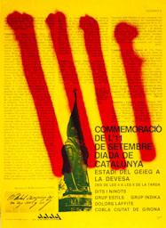 11 SETEMBRE GIRONA 1976 CARTELL 
C P