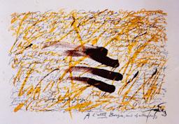 CARTELL L`ALTRE BARÇA TAPIES AMB MOTIU 75 ANIVERSARI BARÇA 
C P
