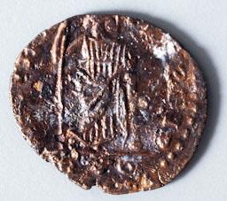 MONEDA ROMANA ILURO CONSTANT I CANSTANTINIANS ANY 335-350 
MUSEU DE MATARO