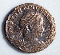 MONEDA ROMANA ILURO CONSTANT I CANSTANTINIANS ANY 335-350 
MUSEU DE MATARO