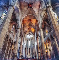 SANTA MARIA DEL MAR INT S XIV GOTIC
