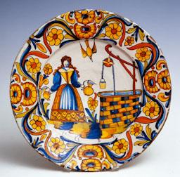 PLAT DE LA MARGARIDA S XVII DONA I POU