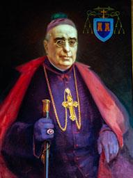 RETRAT DEL BISBE TORRAS I BAGES OLI 
PALAU EÌSCOPAL