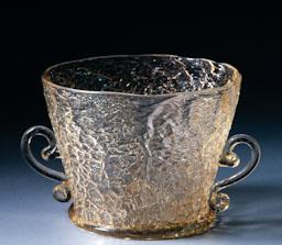 TASSA DE VIDRE GELAT S XVIMUSEU CASTELL PERELADA