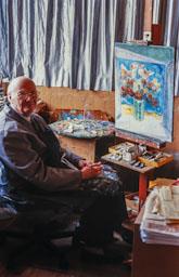 MANEL CAPDEVILA AL SEU ESTUDI 2002