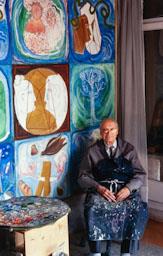 MANEL CAPDEVILA AL SEU ESTUDI 2002