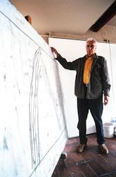 JOAN HERNANDEZ PIJUAN AL SEU ESTUDI 2001