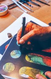 JOAN VILA GRAU AL SEU ESTUDI