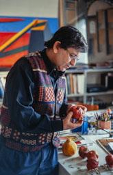 NARCIS COMADIRA AL SEU ESTUDI 2002