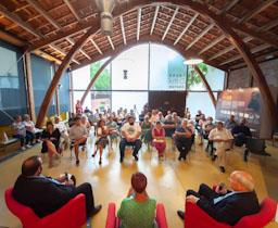 TAULA RODONA SOBRE LLEI DE BARRIS 
NAU GAUDI 
JOSE MONTILLA DAVID BOTE PILAR GONZALEZ-AGÀPITO