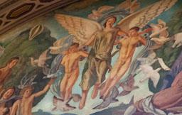 VESTIBUL EDIFICI DE CORREUS 
PINTURES DE JOSEP OBIOLS