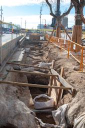 RESTES BALUARD DE BARCELONA 
EXCAVACIONS A LES RAMBLES 2023