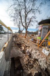 RESTES BALUARD DE BARCELONA 
EXCAVACIONS A LES RAMBLES 2023